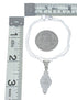Southwest Magenta Turquoise Sterling Silver Box Chain Necklace Set JX129104